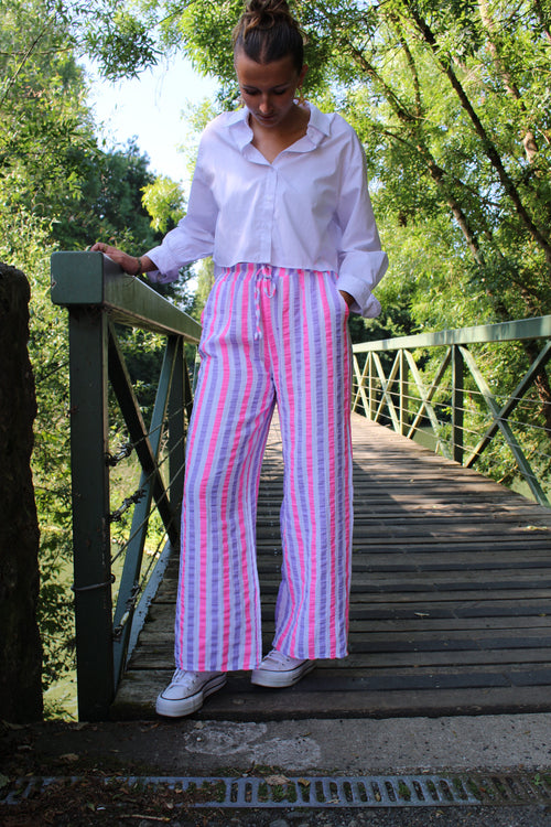 Pantalon Camille Mauve