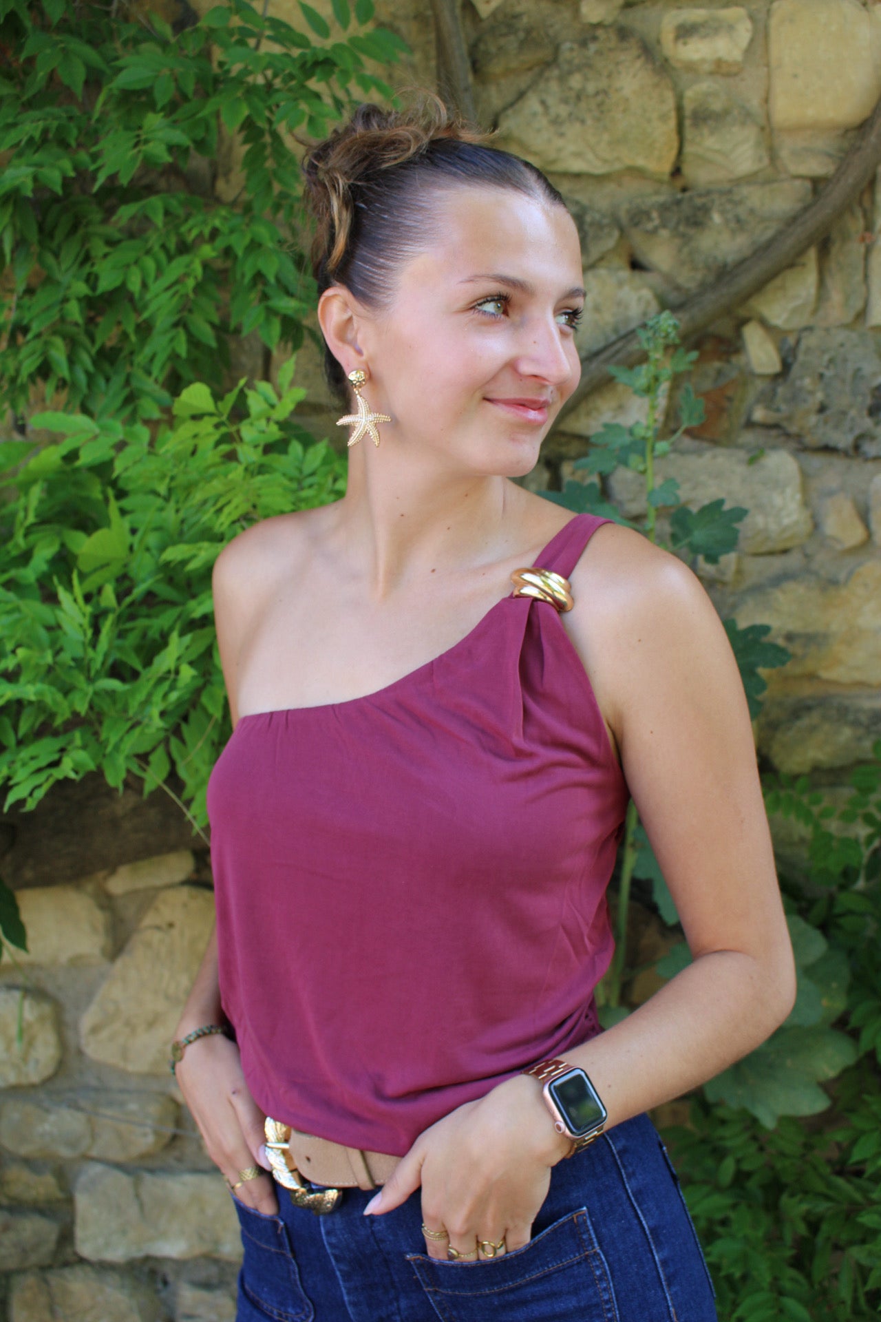 Top Naïa Pourpre