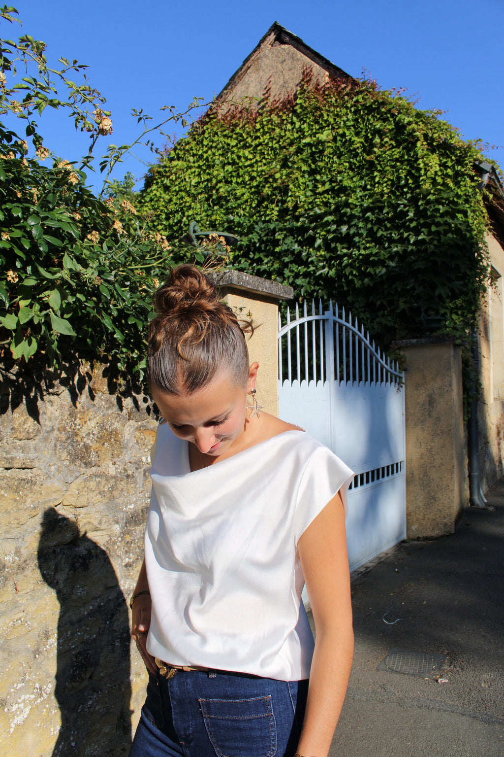 Top Inès blanc