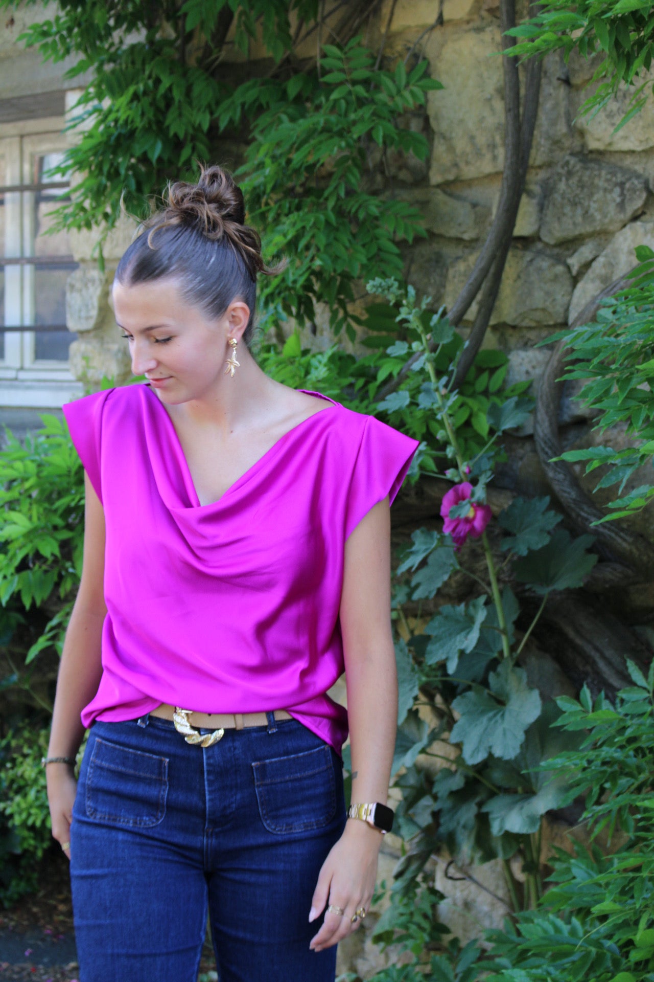 Top Inès Violet