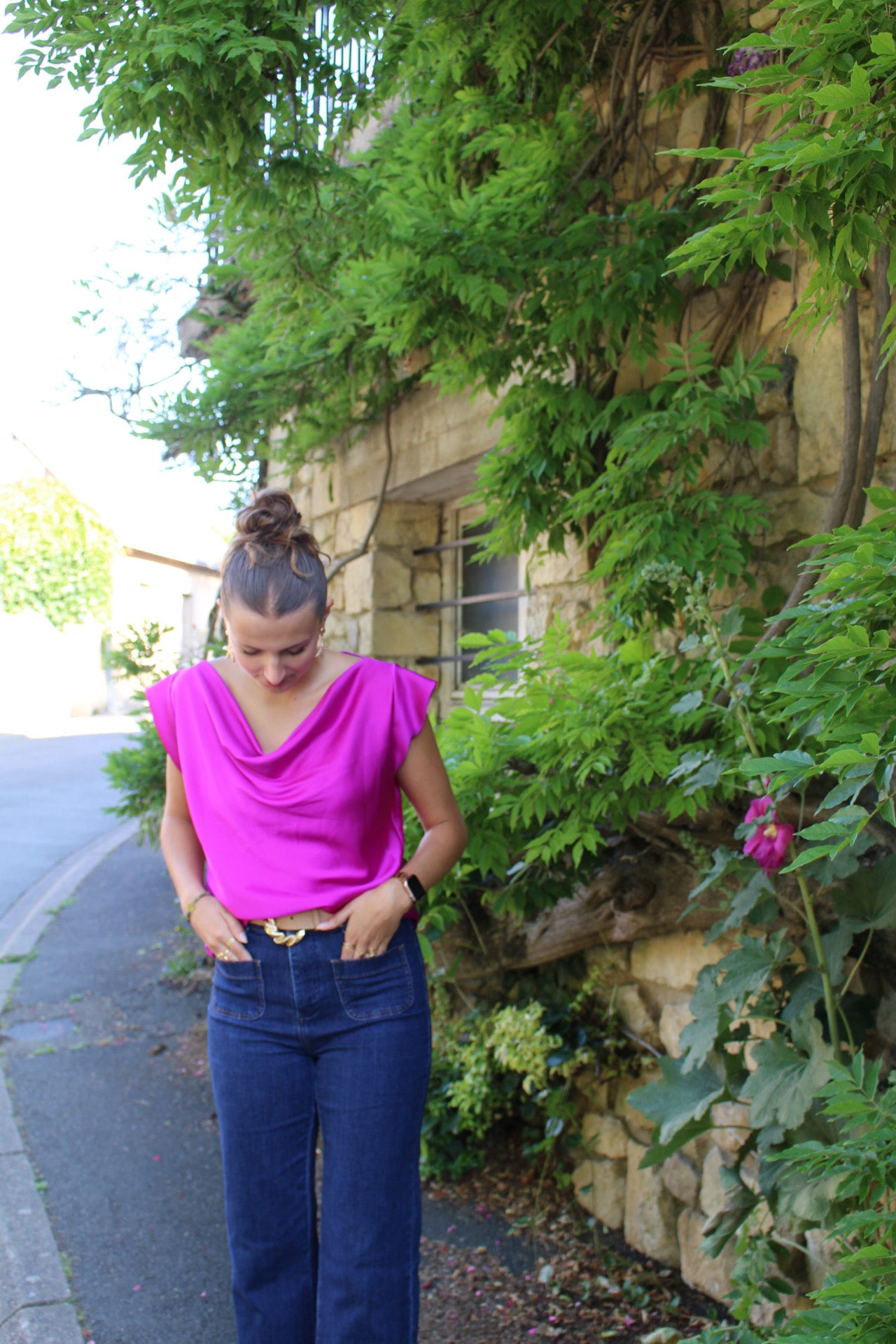 Top Inès Violet