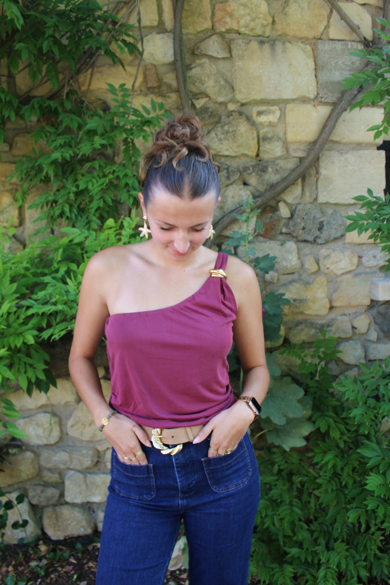 Top Naïa Pourpre