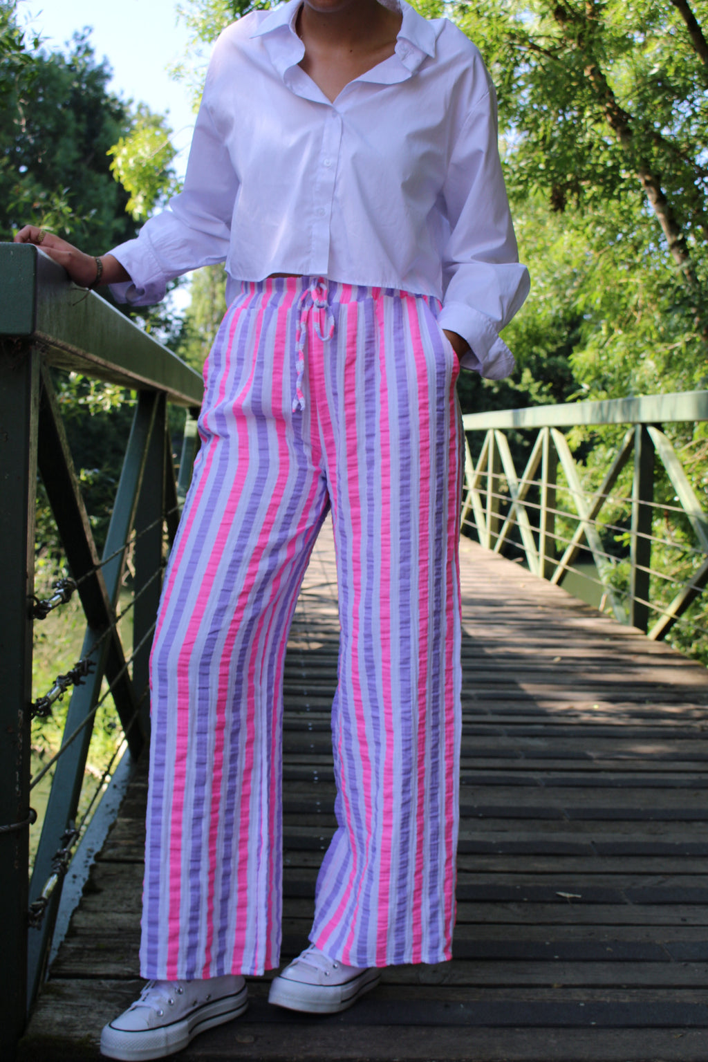 Pantalon Camille Mauve