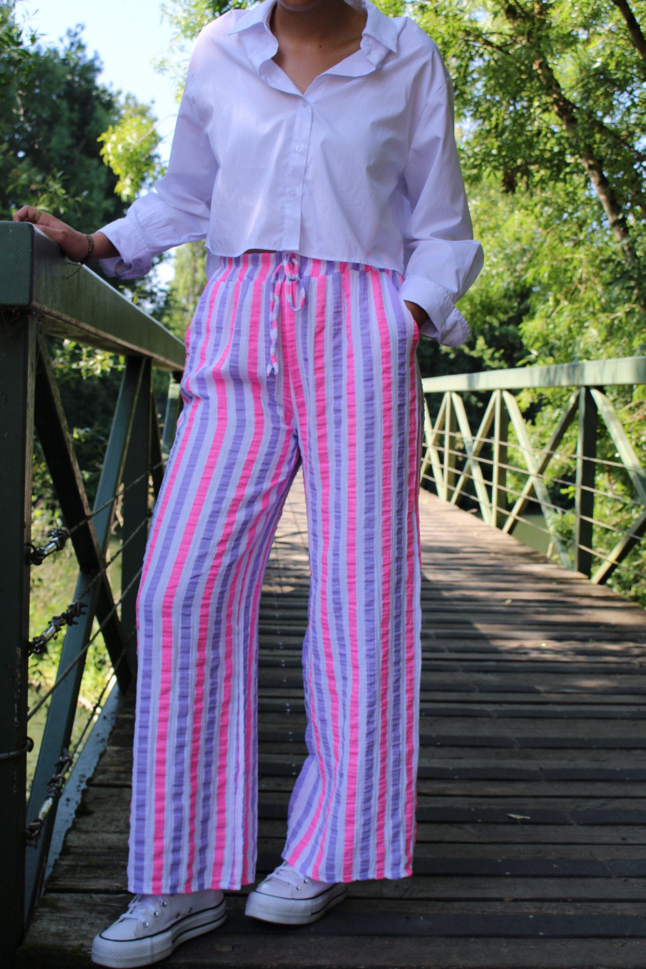 Pantalon Camille Mauve