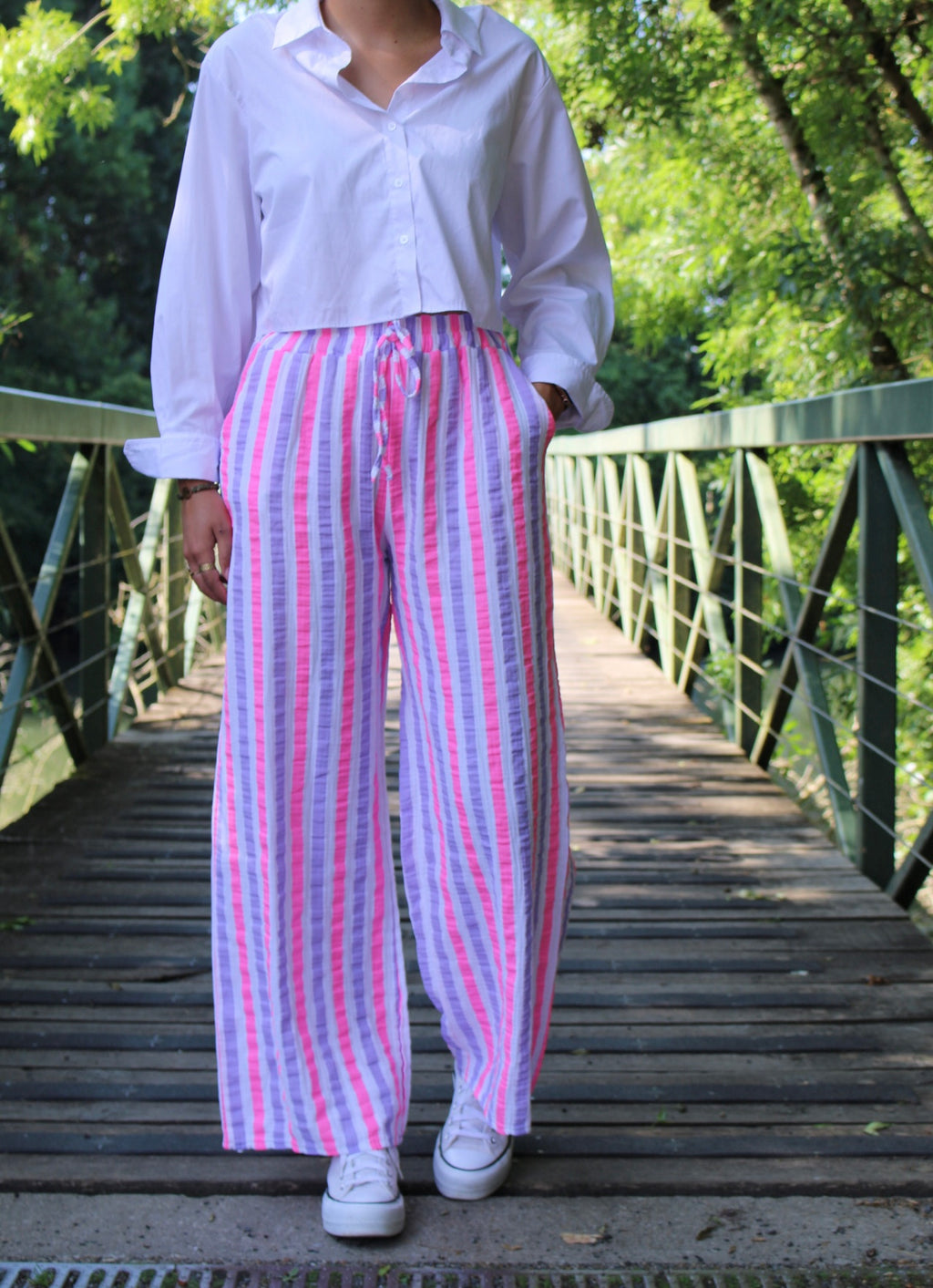 Pantalon Camille Mauve