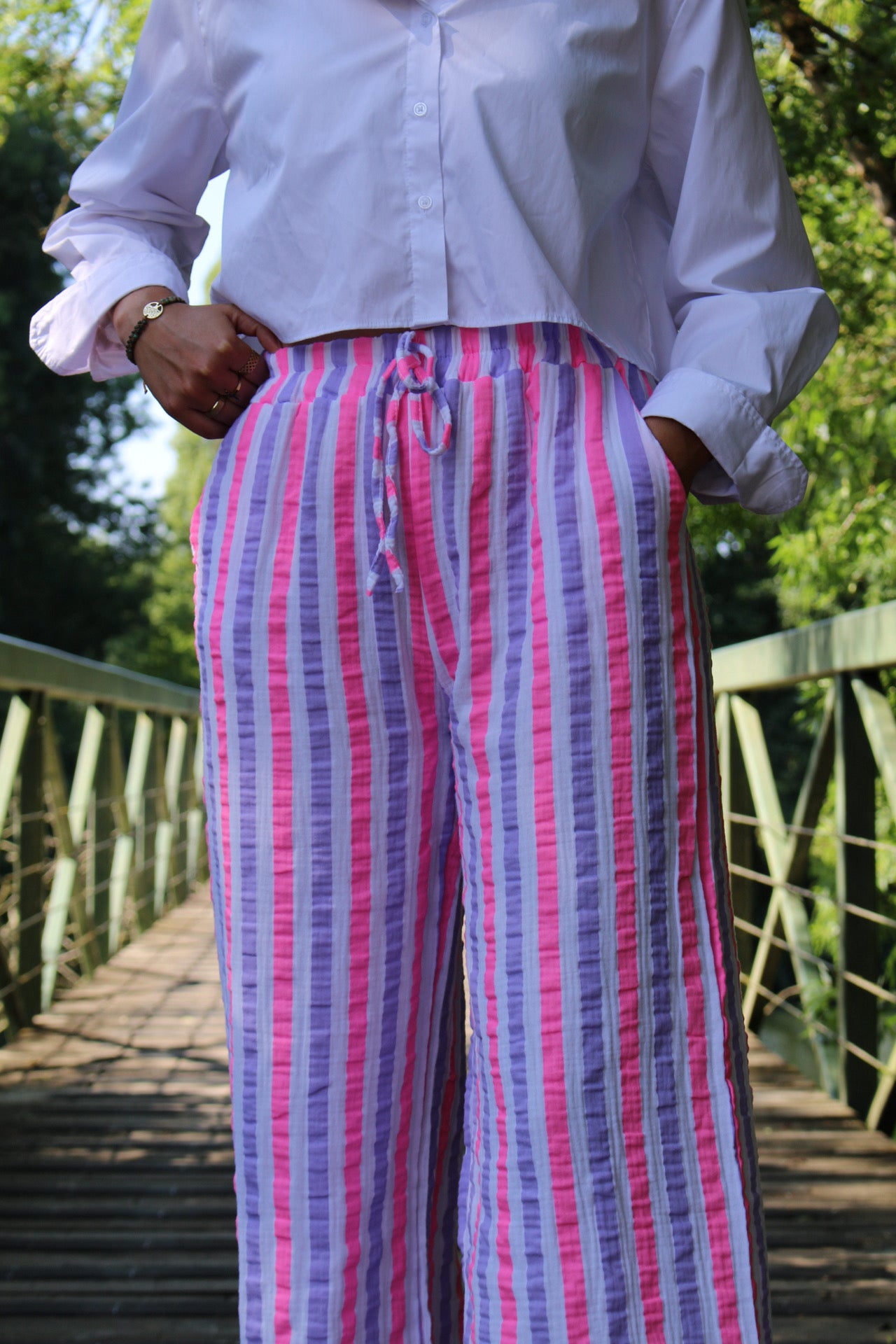 Pantalon Camille Mauve